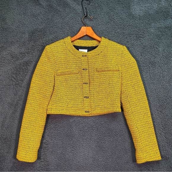 Zara Jackets & Blazers - Zara Mustard Tweed Women's Blazer Size S